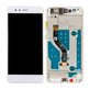 Huawei P10 lite - LCD Display + Touchscreen Front Glas + Rahmen (Pearl White) TFT