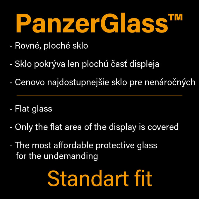 PanzerGlass - Gehärtetes Glas Standard Fit für iPhone 6 Plus, 6s Plus, 7 Plus, 8 Plus, transparent
