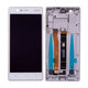 Nokia 3 - LCD Display + Touchscreen Front Glas + Rahmen (Silver White) - 20NE1SW0001 Genuine Service Pack