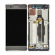 Sony Xperia XA F3111 - LCD Display + Touchscreen Front Glas + Rahmen (Graphite Black) - 78PA3100010, 78PA3100090 Genuine Service Pack