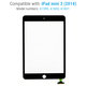 Apple iPad Mini 3 - Touchscreen Front Glas (Black)