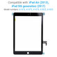 Apple iPad Air, iPad (5th Gen 2017) - Touchscreen Front Glas (Black)