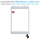 Apple iPad Mini, Mini 2 - Touchscreen Front Glas (White)