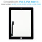 Touchscreen-Glas für iPad 3, iPad 4, Black