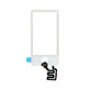 Apple iPod Nano (7th Gen) - Touchscreen Front Glas (White)