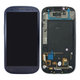 Samsung Galaxy S3 i9300 - LCD Display + Touchscreen Front Glas + Rahmen (Pebble Blue) OLED