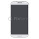 Samsung Galaxy S4 i9505 - LCD Display + Touchscreen Front Glas + Rahmen (White Frost) OLED