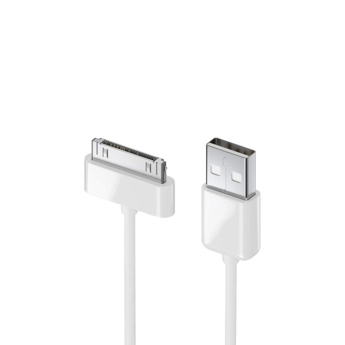 30-pin / USB kabel, 1 m, kompatibel mit Apple
