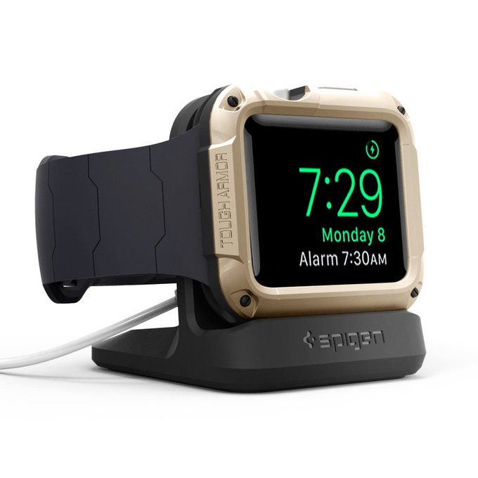 Spigen - Stand für Apple Watch, schwarz