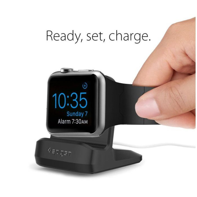Spigen - Stand für Apple Watch, schwarz