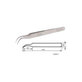 Vetus ST-15 - Professionelle Metallpinzette mit gebogener Spitze (120mm)