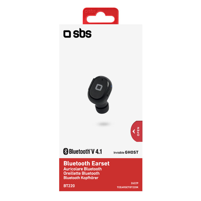 SBS - BT220 Drahtloser Kopfhörer, schwarz