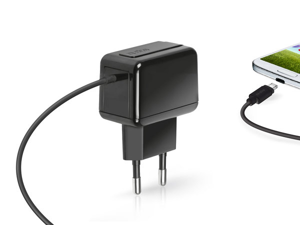 SBS - 5W Ladeadapter mit Micro-USB, schwarz