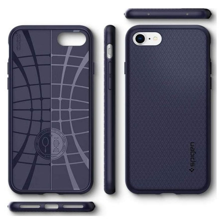 Spigen - Liquid Air Case für iPhone SE 2020/8/7, blau