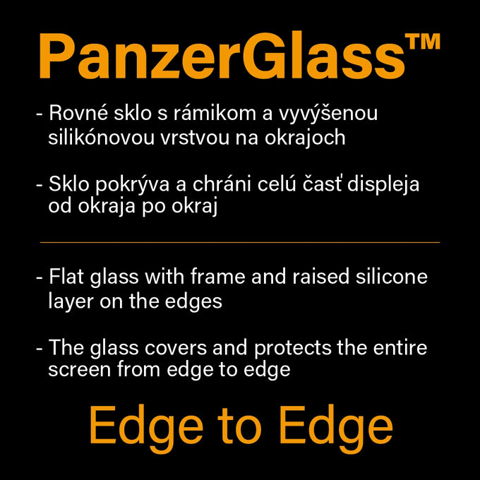 PanzerGlass - Sichtschutzhülle aus gehärtetem Glas, freundlich für iPhone 8/7 / 6s / 6, Schwarz