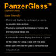 PanzerGlass - Sichtschutzhülle aus gehärtetem Glas, freundlich für iPhone 8/7 / 6s / 6, Schwarz