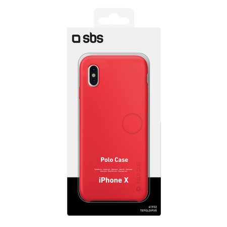 SBS - Polo Fall für iPhone X, rot