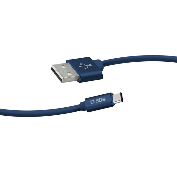 SBS - USB-C / USB Kabel (1m), blau