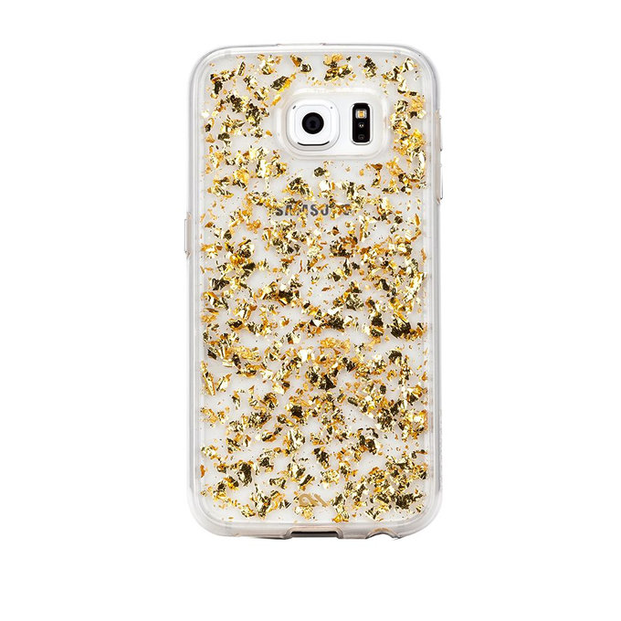 Case-Mate - Karat Hülle für Samsung Galaxy S6, transparent / gold