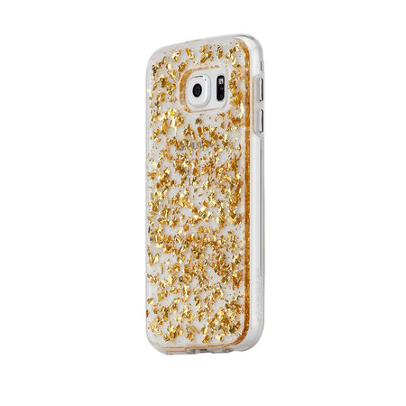 Case-Mate - Karat Hülle für Samsung Galaxy S6, transparent / gold