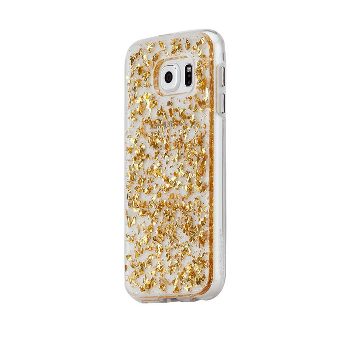 Case-Mate - Karat Hülle für Samsung Galaxy S6, transparent / gold