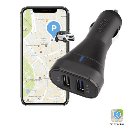 SBS - Auto-Ladegerät 2x USB, 3.1A, schwarz