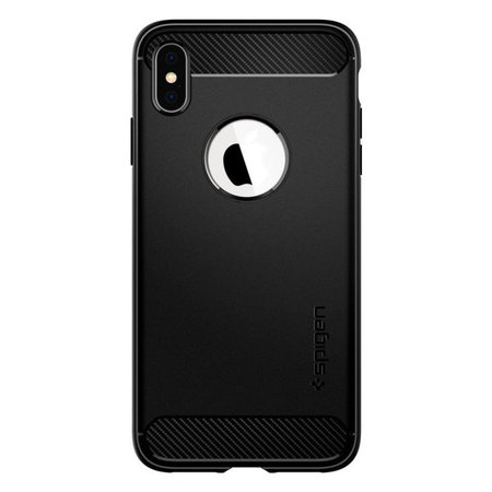 Spigen - Hülle Rugged Armor für iPhone X a XS, schwarz