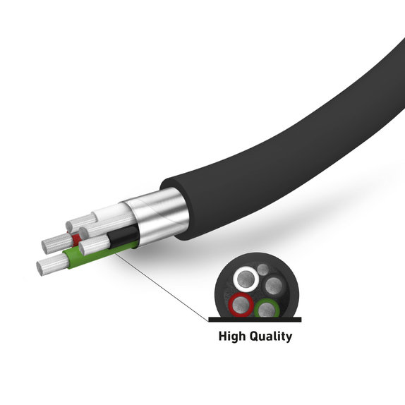 SBS - Auto-Ladegerät 2x USB + Kabel USB / USB-C, schwarz