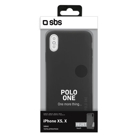 SBS - Fall Polo One für iPhone X und XS, schwarz