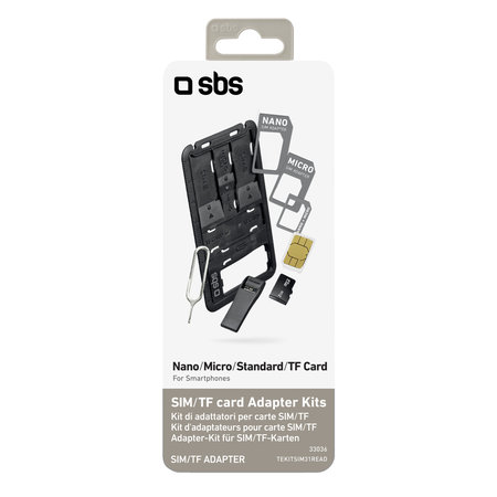 SBS - Adapter, SIM-Kit 3in1 + TF-Lesegerät