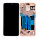 OnePlus 6 - LCD Display + Touchscreen Front Glas + Rahmen (Rose Gold) TFT