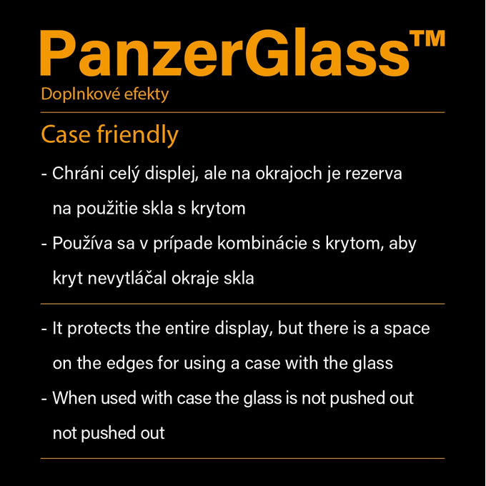 PanzerGlass - Gehärtetes Glas Case Friendly für Huawei P30 Lite, black