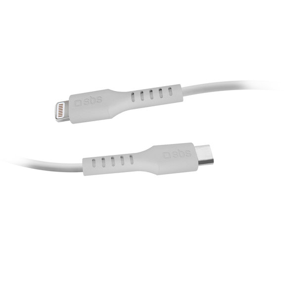 SBS - Lightning / USB-C Kabel (1m), weiß