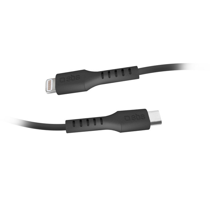 SBS - Lightning / USB-C Kabel (1m), schwarz