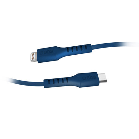 SBS - Lightning / USB-C Kabel (1m), blau