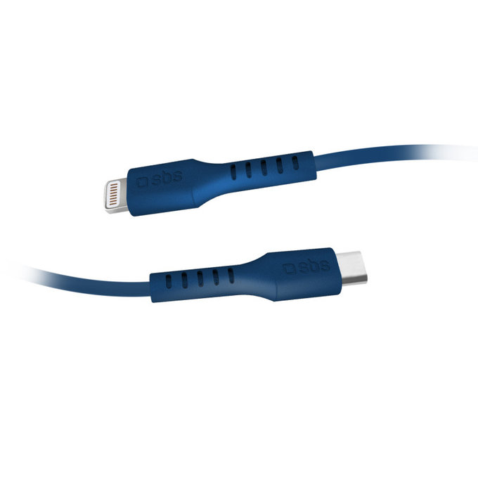 SBS - Lightning / USB-C Kabel (1m), blau
