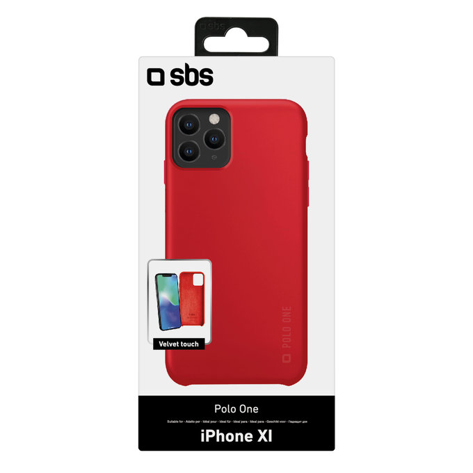 SBS - Fall Polo One für iPhone 11 Pro, rot