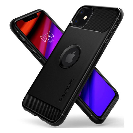 Spigen - Hülle Rugged Armor für iPhone 11, schwarz