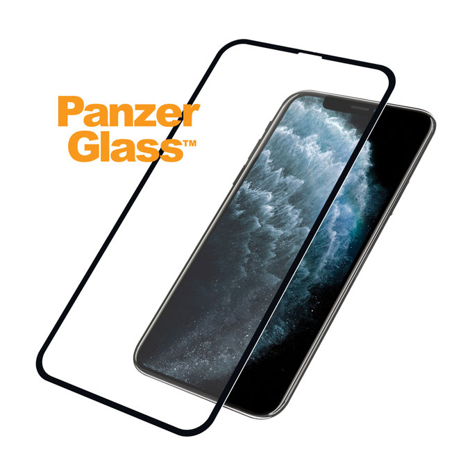 PanzerGlass - Gehärtetes Glas Case Friendly für iPhone X, XS und 11 Pro, schwarz