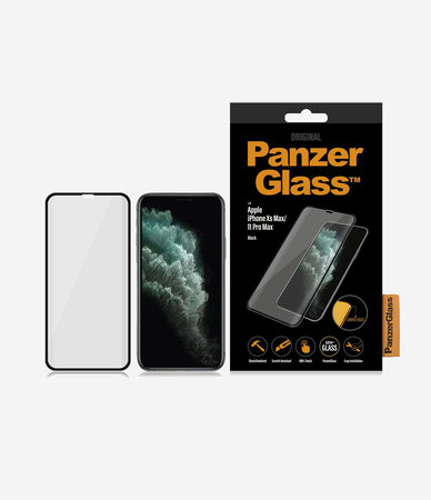 PanzerGlass - Gehärtetes Glas Standard Fit für iPhone XS Max und 11 Pro Max, black