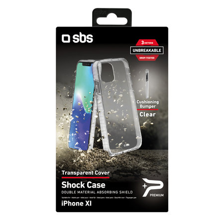 SBS - Fall Antishock für iPhone 11 Pro, transparent