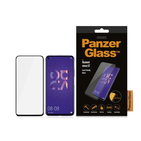 PanzerGlass - Gehärtetes Glas Case Friendly für Huawei Nova 5T, black