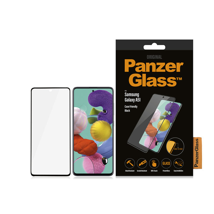 PanzerGlass - Gehärtetes Glas Case Friendly für Samsung Galaxy A51, black