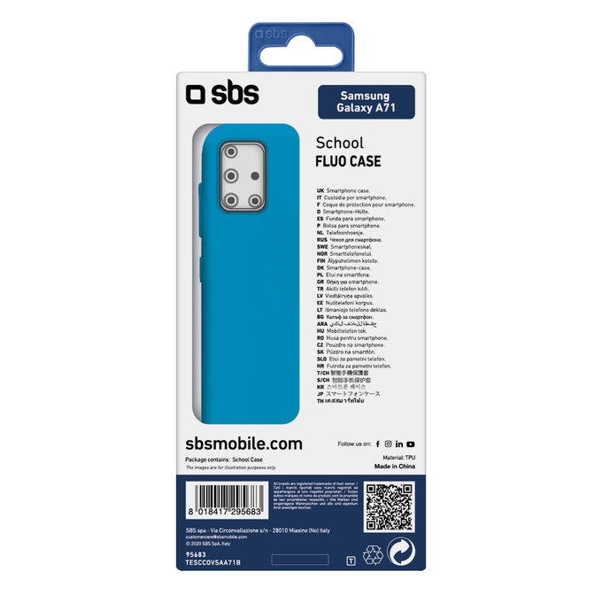 SBS - Fall School für Samsung Galaxy A71, blau