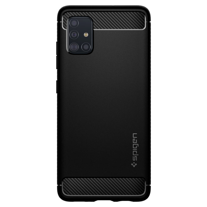 Spigen - Fall Rugged Armor für Samsung Galaxy A51, schwarz