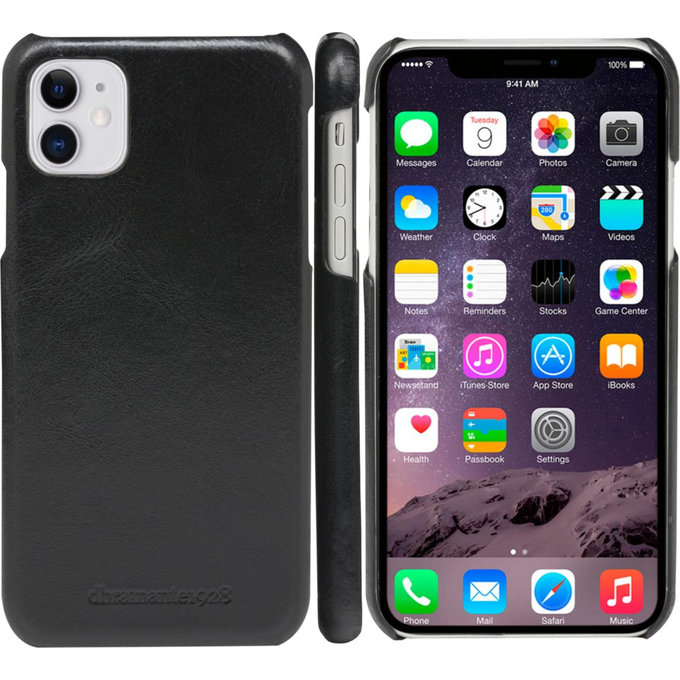 dbramante1928 - Lynge Ledertasche für iPhone XR, schwarz