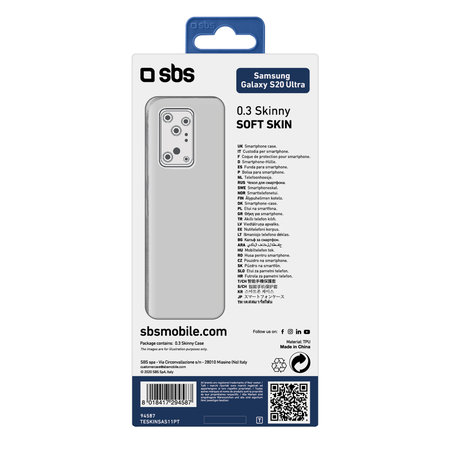SBS - Fall Skinny für Samsung Galaxy S20 Ultra, transparent