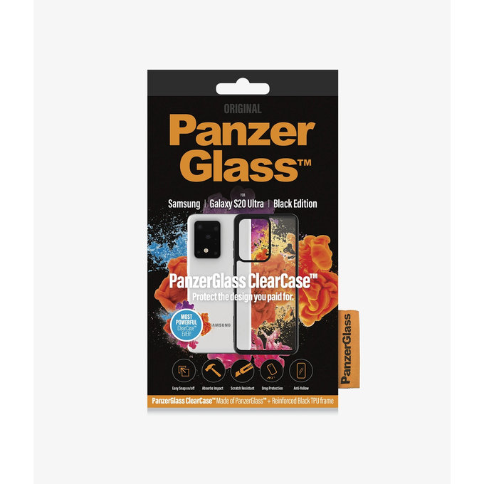 PanzerGlass - Fall ClearCase für Samsung Galaxy S20 Ultra, black