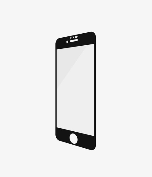 PanzerGlass - Gehärtetes Glas Case Friendly AB für iPhone 6, 6s, 7, 8, SE 2020 und SE 2022, schwarz