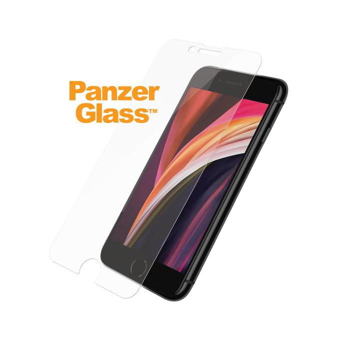 PanzerGlass - Gehärtetes Glas Standard Fit für iPhone SE 2020, 8, 7, 6s, 6, transparent
